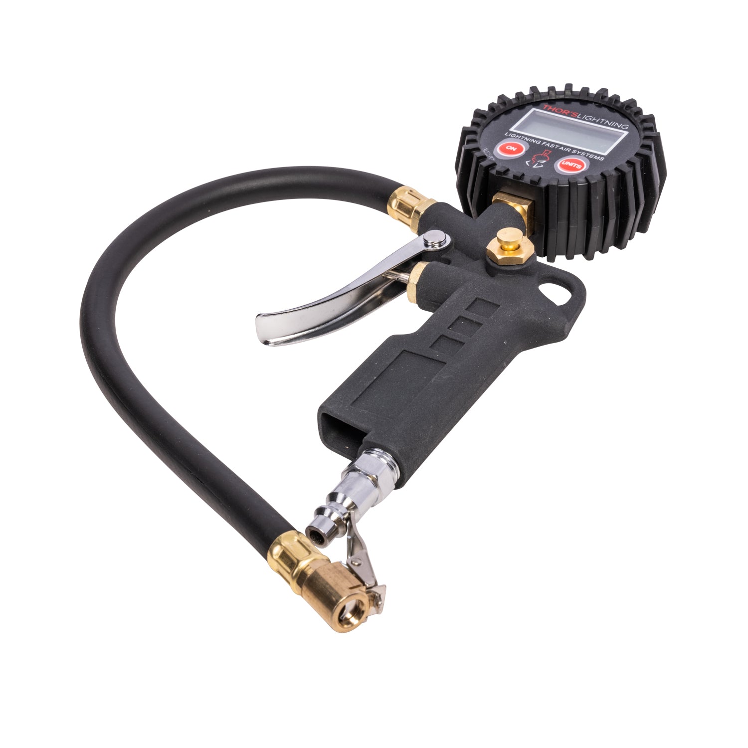 Thor's Lightning Portable Adventure Digital Tire Pressure Gauge Single Tire Deflator Hose Kit Thor's Lightning Portable Adventure Digital Tire Pressure Gauge Single Tire Deflator Hose Kit